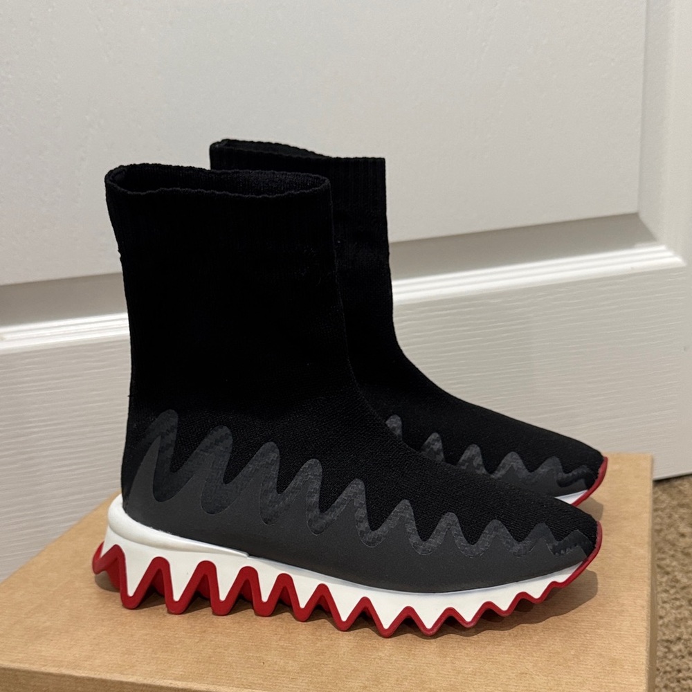 Christian Louboutin Mini Sharky Sock Flat